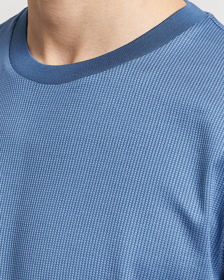 Men | T-Shirts | BOSS BLACK | Tiburt Crew Neck T-Shirt Open Blue