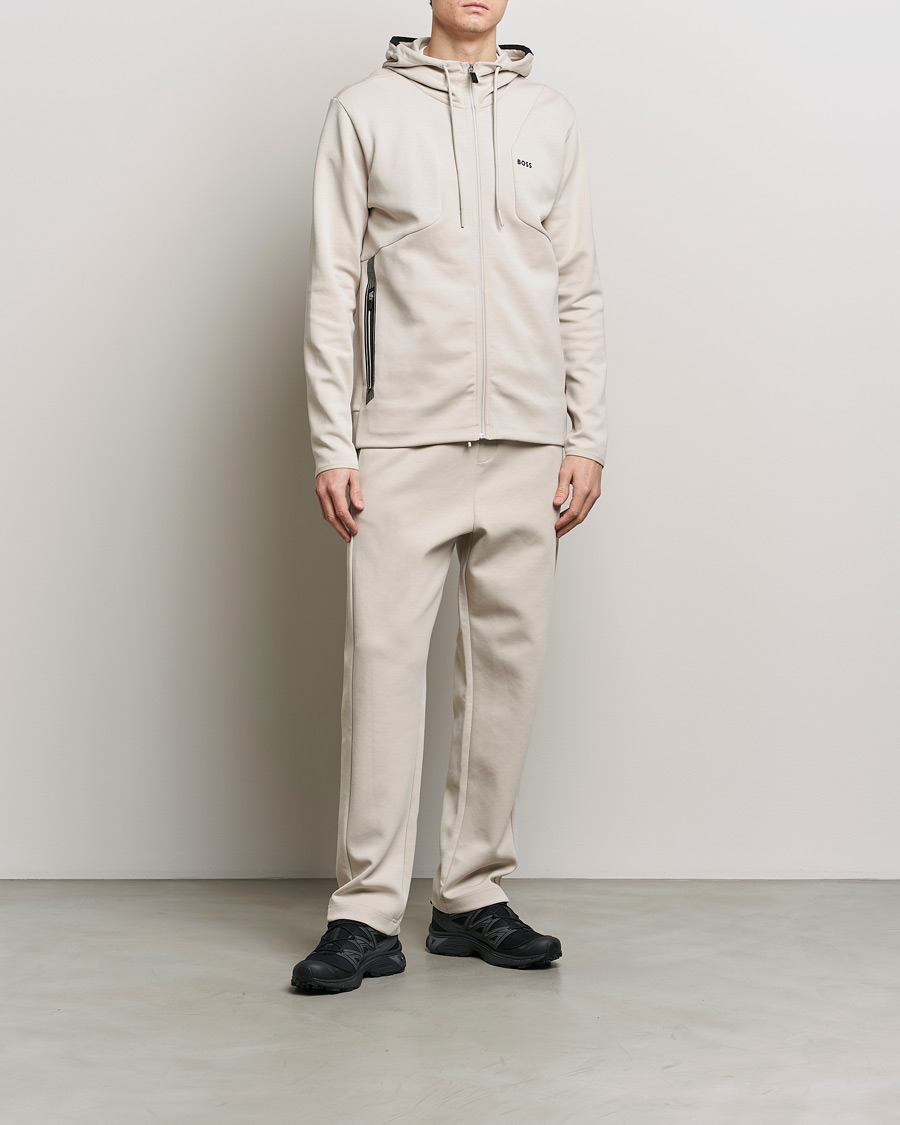 Men | Trousers | BOSS GREEN | Hadim Sweatpants Light Beige
