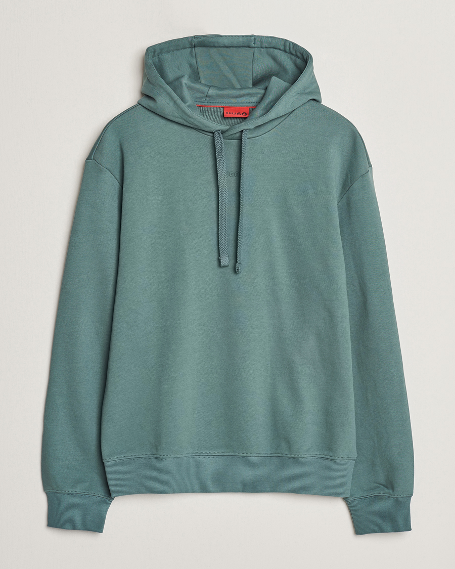 Men | Sweaters & Knitwear | HUGO | Dapo Logo Hoodie Dark Green