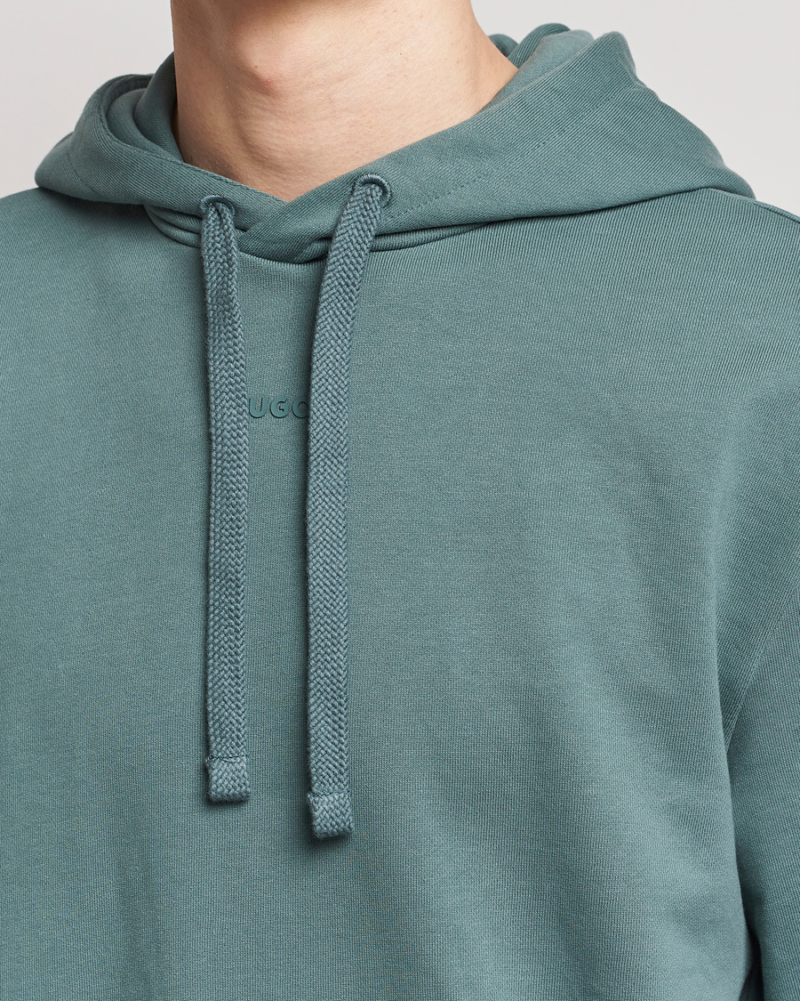 Men | Sweaters & Knitwear | HUGO | Dapo Logo Hoodie Dark Green