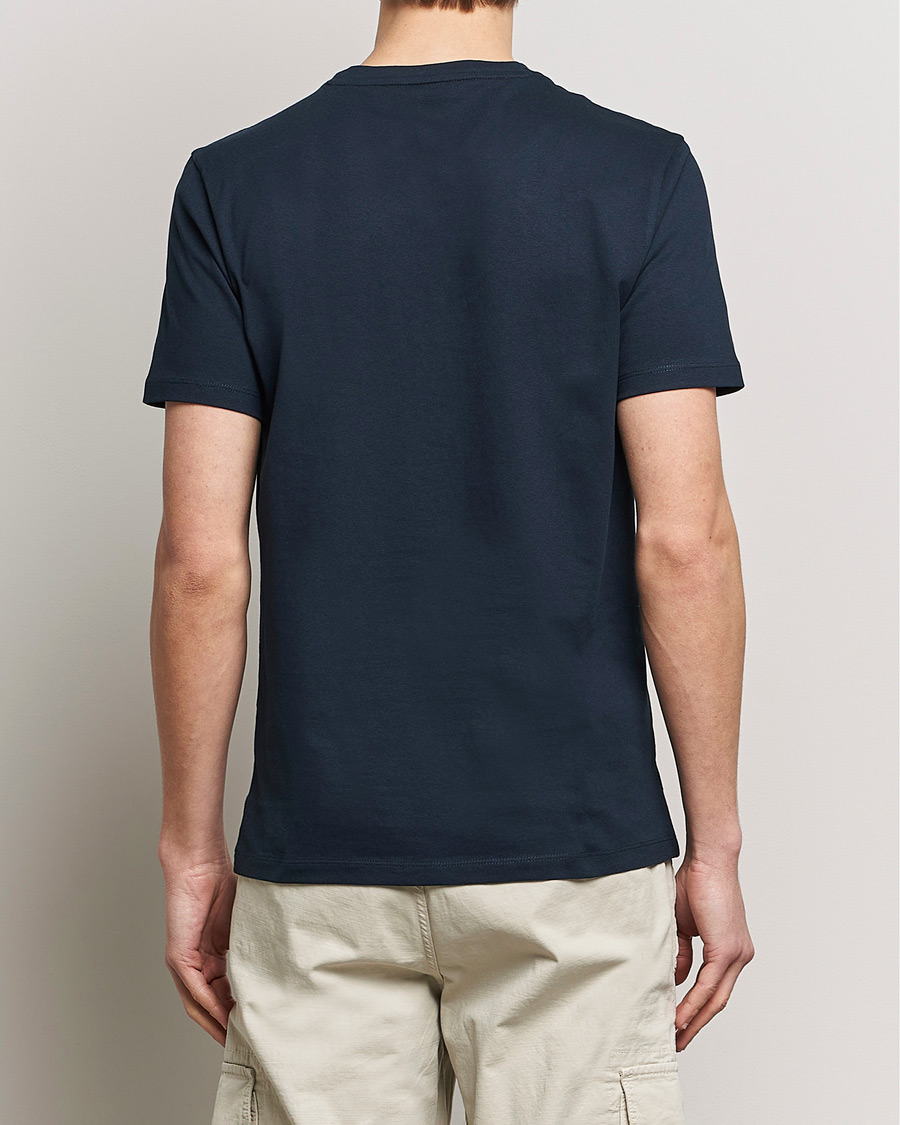 Men | T-Shirts | BOSS ORANGE | Tales Logo Crew Neck T-Shirt Dark Blue
