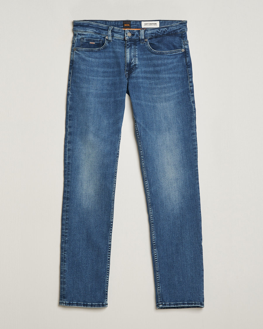 Men | Jeans | BOSS ORANGE | Delaware Slim Fit Stretch Jeans Bright Blue
