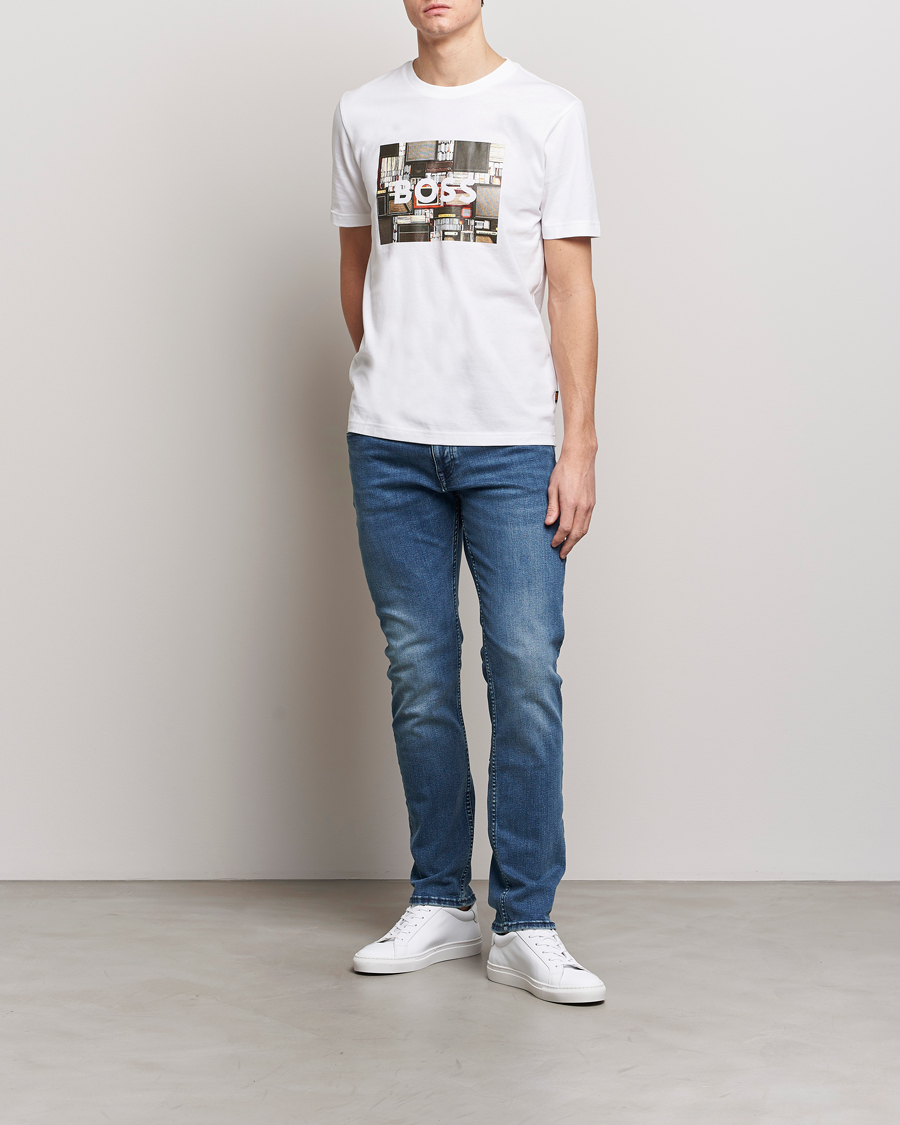 Men | Jeans | BOSS ORANGE | Delaware Slim Fit Stretch Jeans Bright Blue