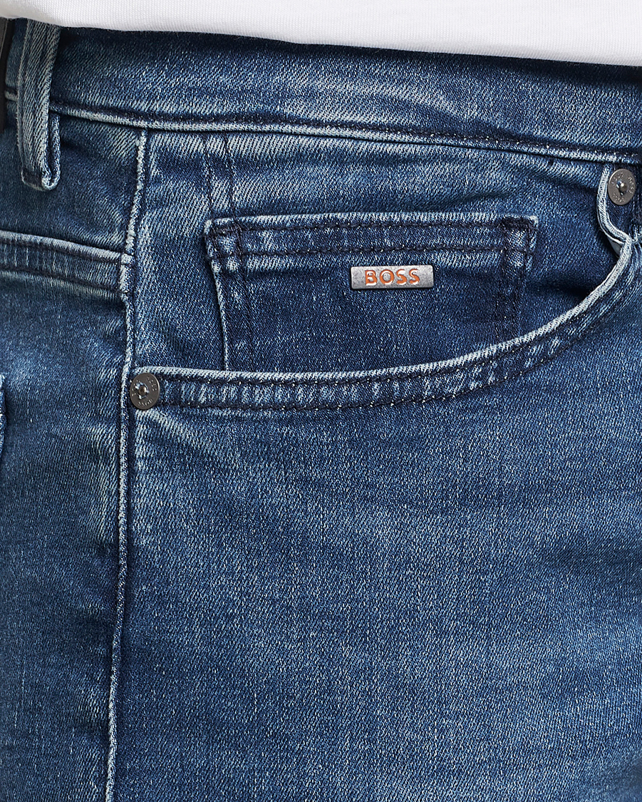 Men | Jeans | BOSS ORANGE | Delaware Slim Fit Stretch Jeans Bright Blue