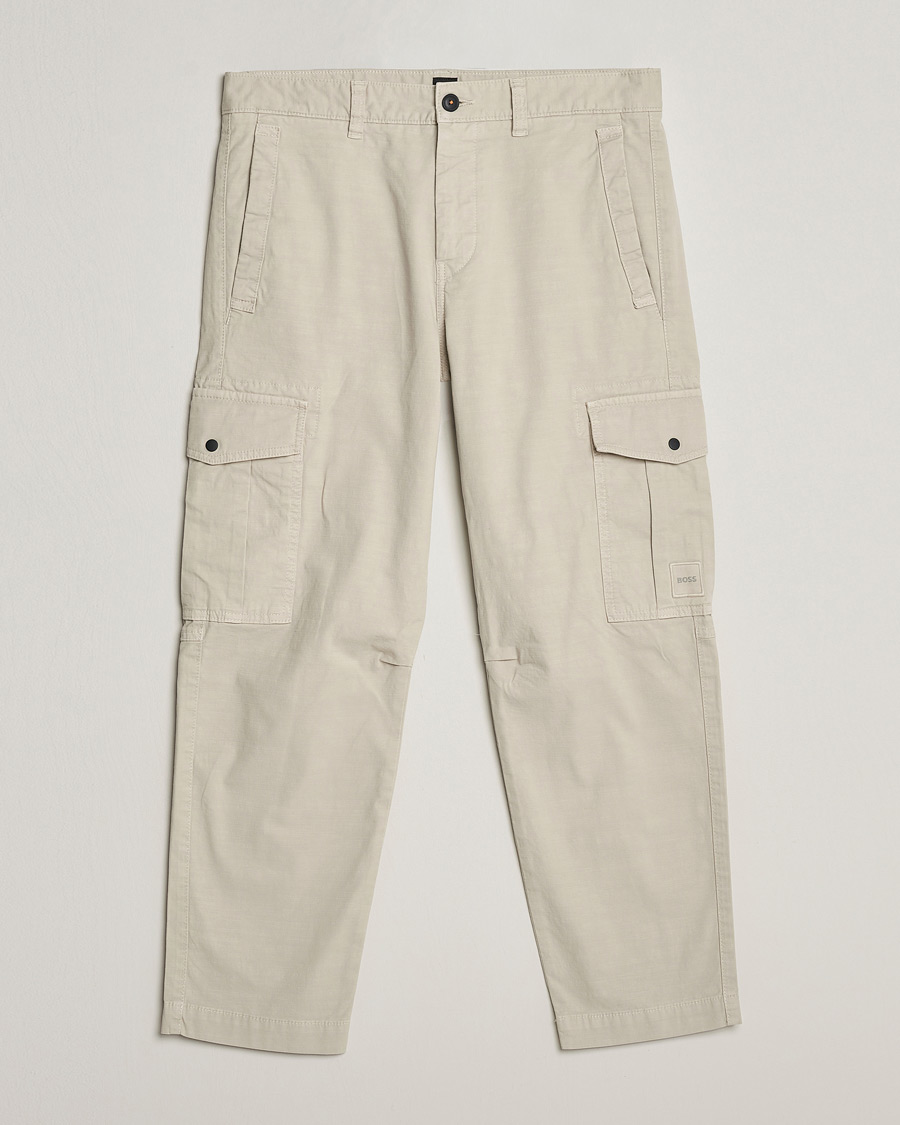 Men | Trousers | BOSS ORANGE | Sisla 5-Pocket Cargo Pants Light Beige