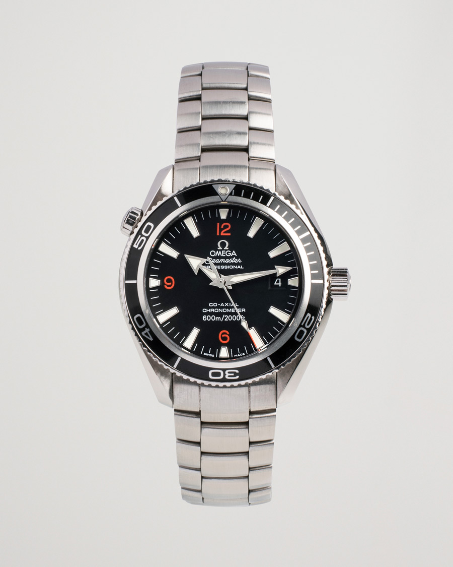 Men | Omega Pre-Owned Seamaster Planet Ocean 2201.51.00 Steel Black Silver | Omega Pre-Owned | Seamaster Planet Ocean 2201.51.00 Steel Black Silver