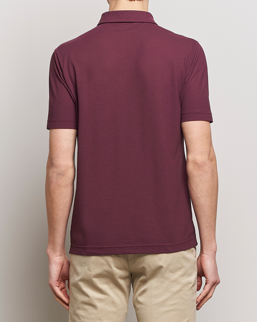 Men | Polo Shirts | Zanone | Ice Cotton Polo Burgundy