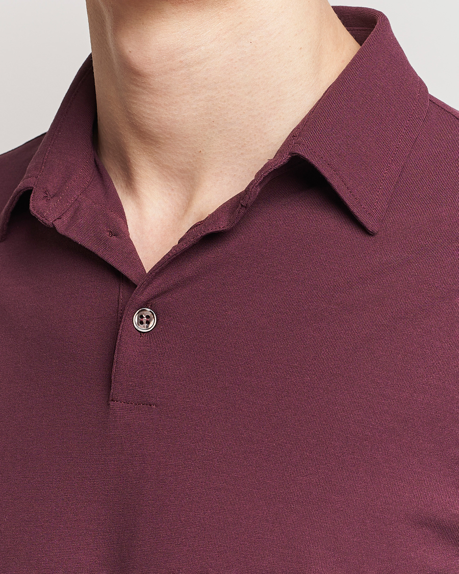 Men | Polo Shirts | Zanone | Ice Cotton Polo Burgundy