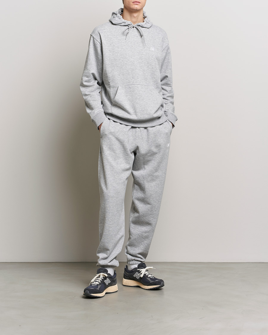 Men | Sweaters & Knitwear | New Balance | Essentials French Terry Hoodie Athletic Grey