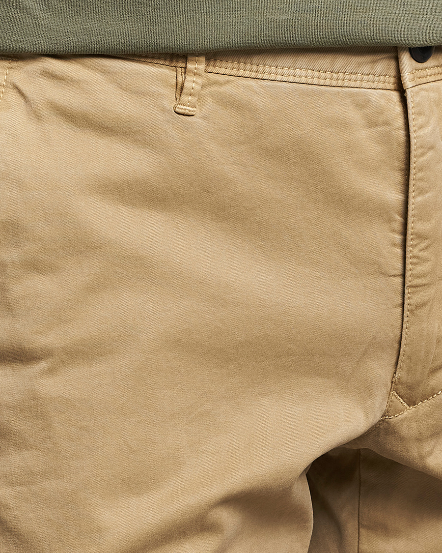Men | Trousers | Incotex | Slim Fit Garment Dyed Slacks Beige