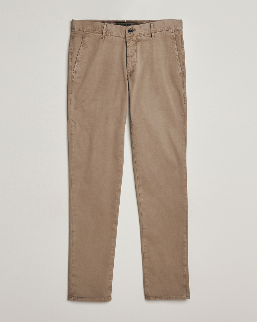 Men | Trousers | Incotex | Slim Fit Garment Dyed Slacks Light Brown