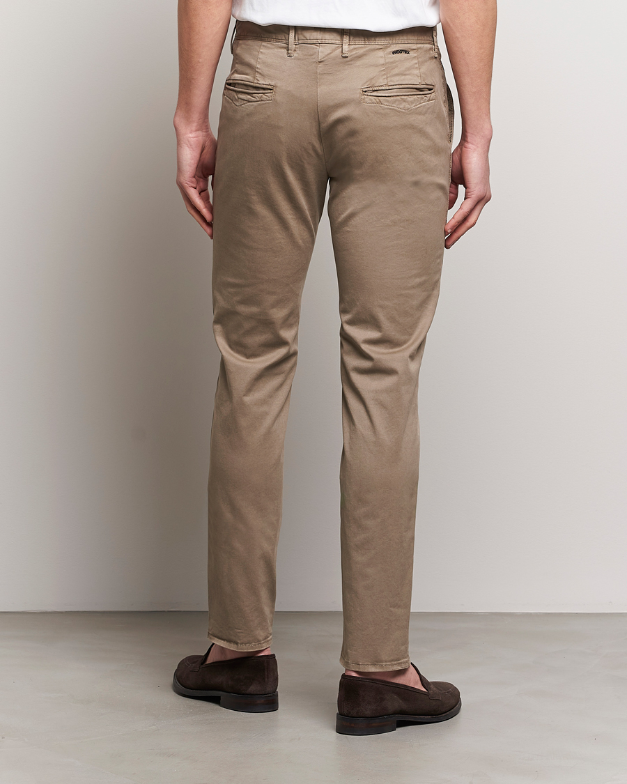 Men | Trousers | Incotex | Slim Fit Garment Dyed Slacks Light Brown