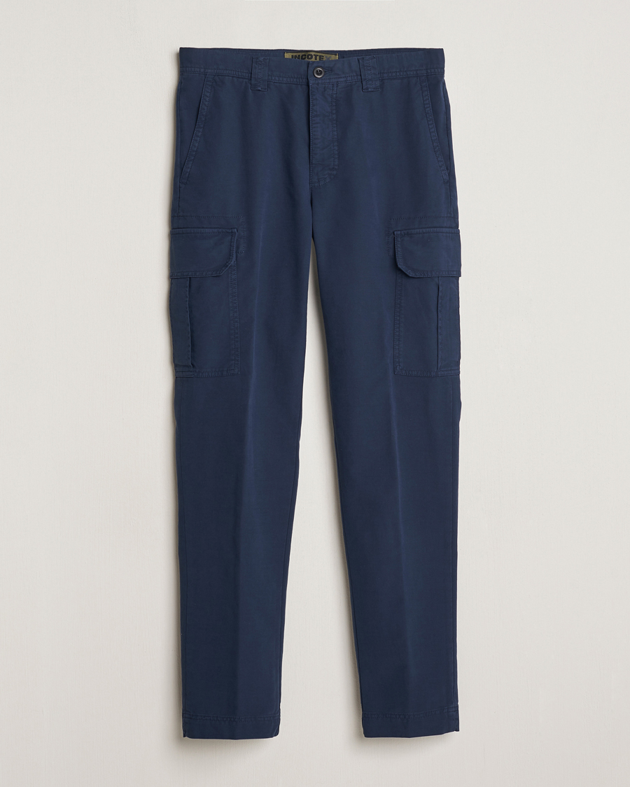 Men | Trousers | Incotex | Slim Fit Cargo Pants Navy