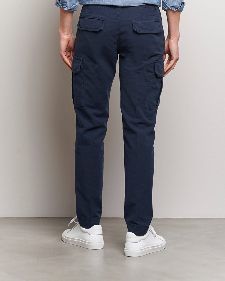 Men | Trousers | Incotex | Slim Fit Cargo Pants Navy