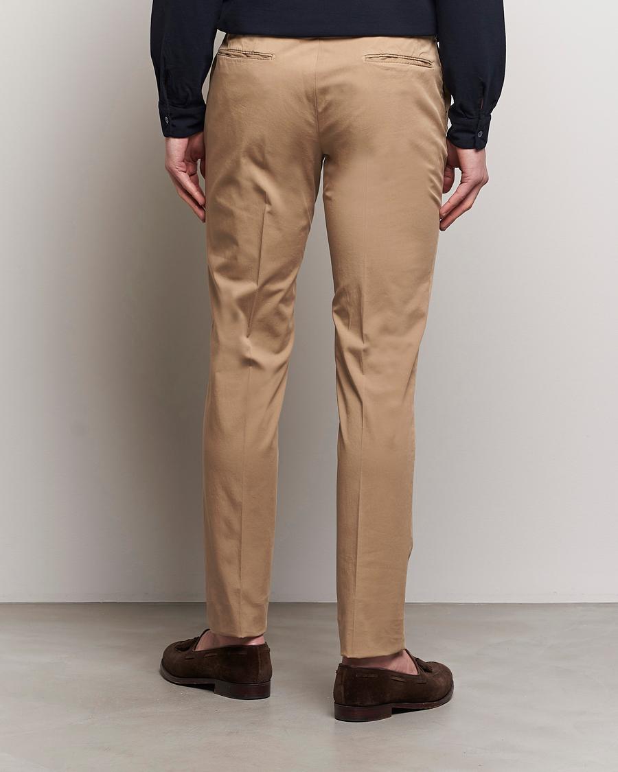 Men | Trousers | Incotex | Slim Fit Comfort Chinos Beige
