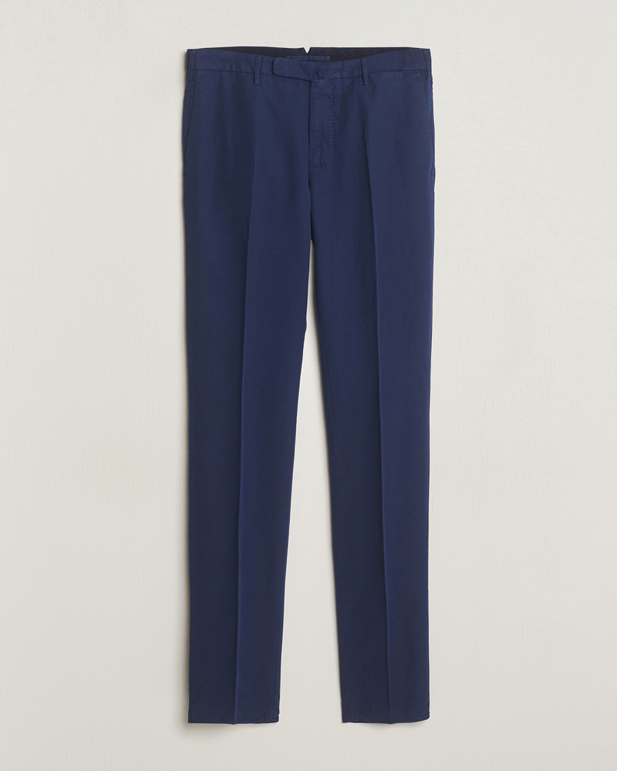Men | Trousers | Incotex | Slim Fit Chinolino Trousers Navy