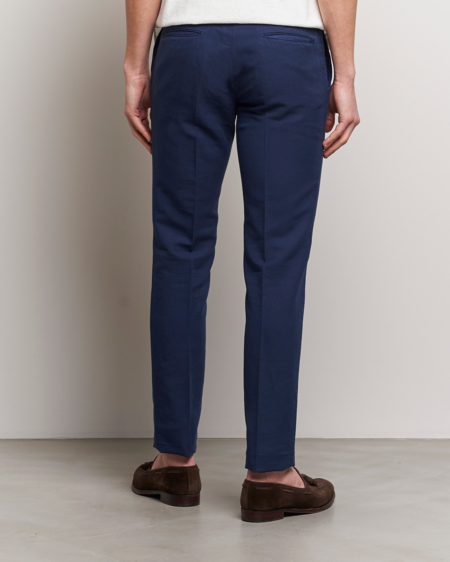 Men | Trousers | Incotex | Slim Fit Chinolino Trousers Navy