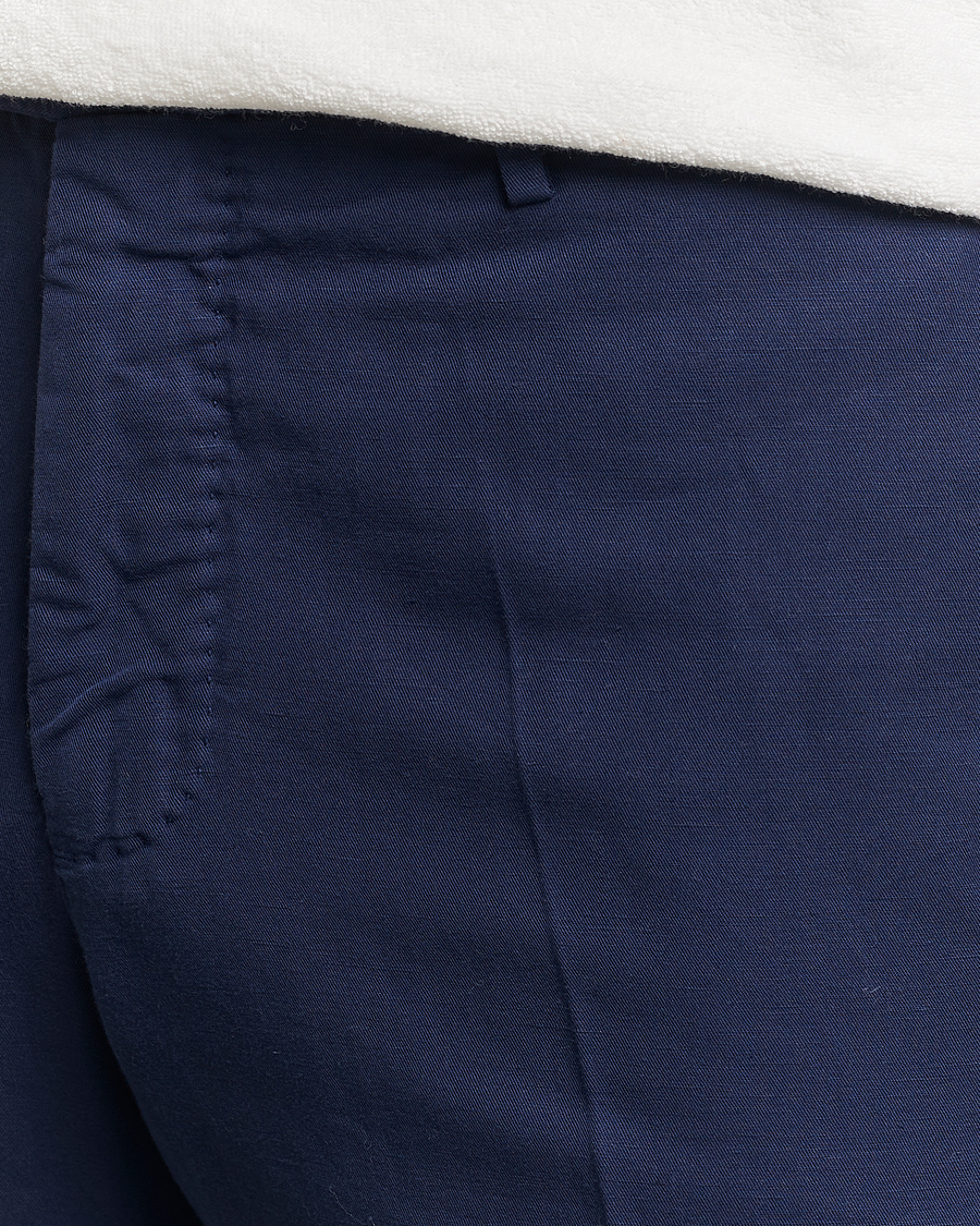 Men | Trousers | Incotex | Slim Fit Chinolino Trousers Navy