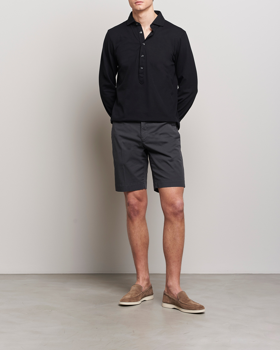 Men | Shorts | Incotex | Cotton Comfort Shorts Black