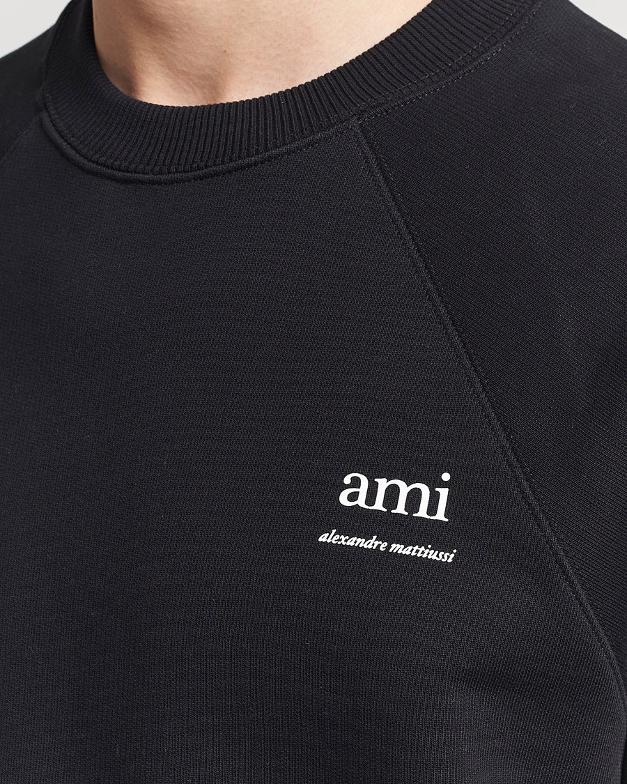 Men | Sweaters & Knitwear | AMI | Logo Sweatshirt Black