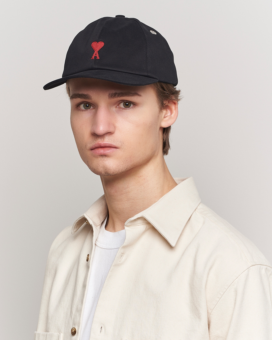 Men | Hats & Caps | AMI | AMIHeart Logo CapBlack