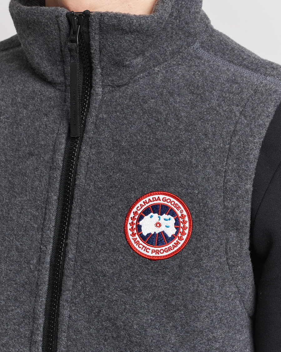 Men | Coats & Jackets | Canada Goose | Mersey Fleece Vest Quarry Grey