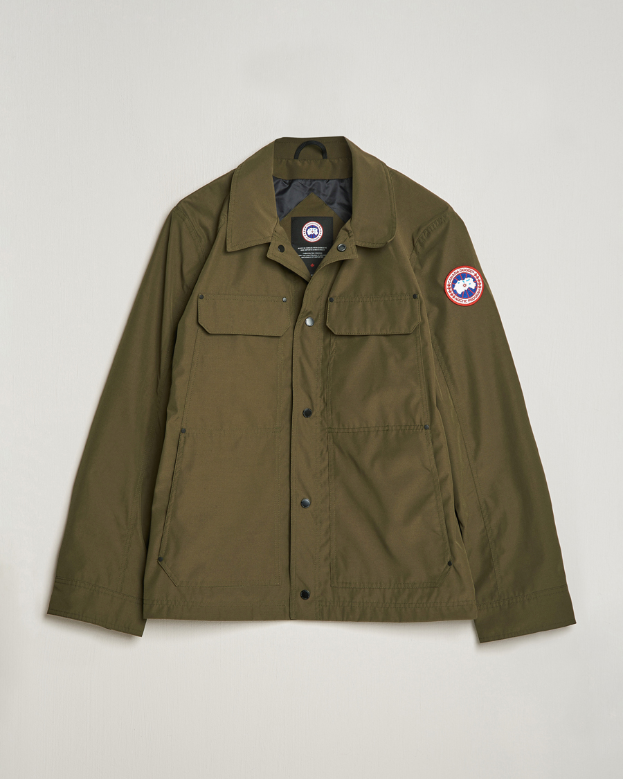 Men | Coats & Jackets | Canada Goose | Burnaby Chore Coat Military Green
