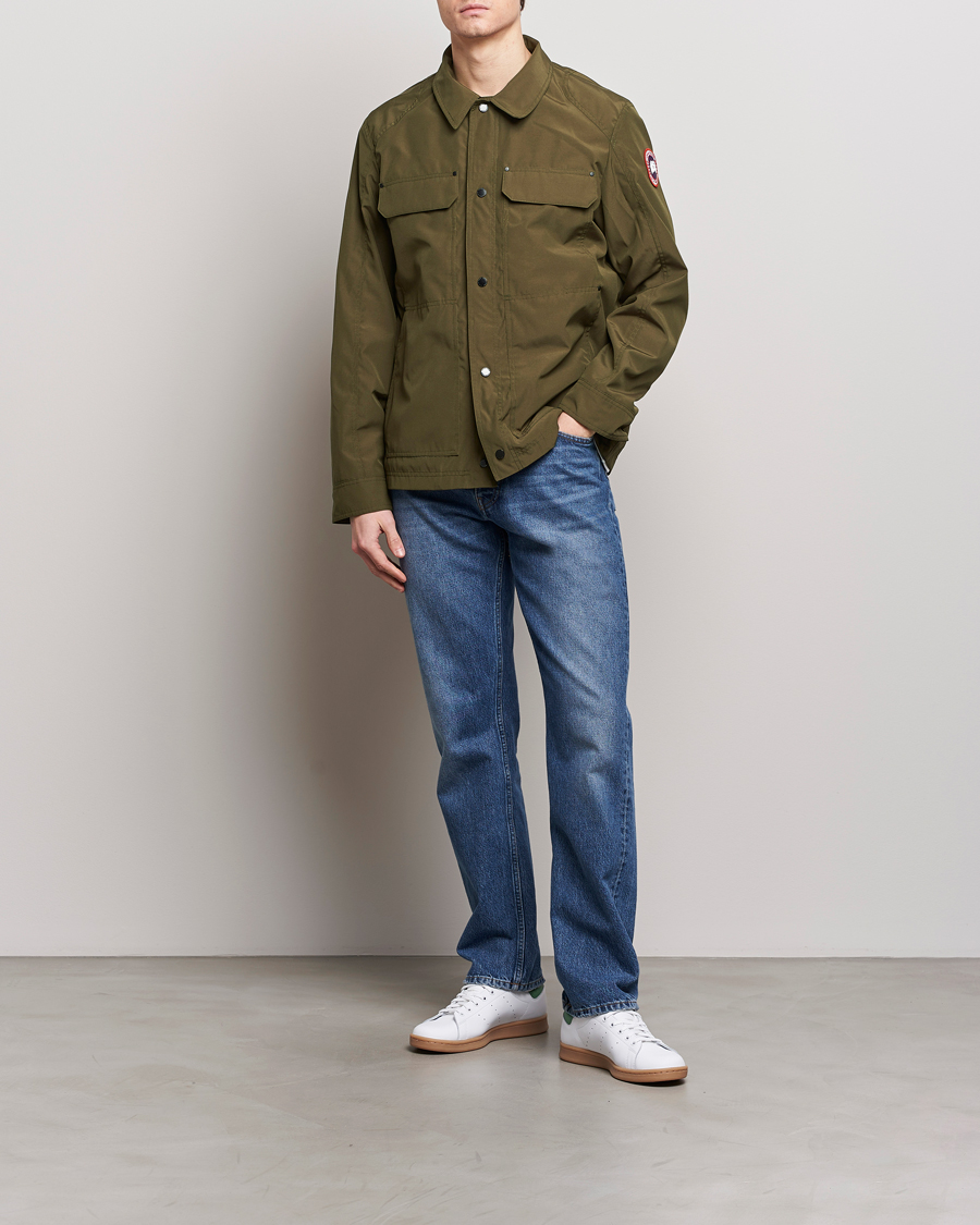 Men | Coats & Jackets | Canada Goose | Burnaby Chore Coat Military Green