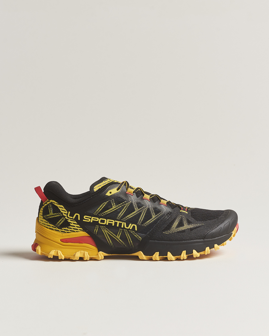 Men | La Sportiva Bushido III Trail Running Sneakers Black/Yellow | La Sportiva | Bushido III Trail Running Sneakers Black/Yellow