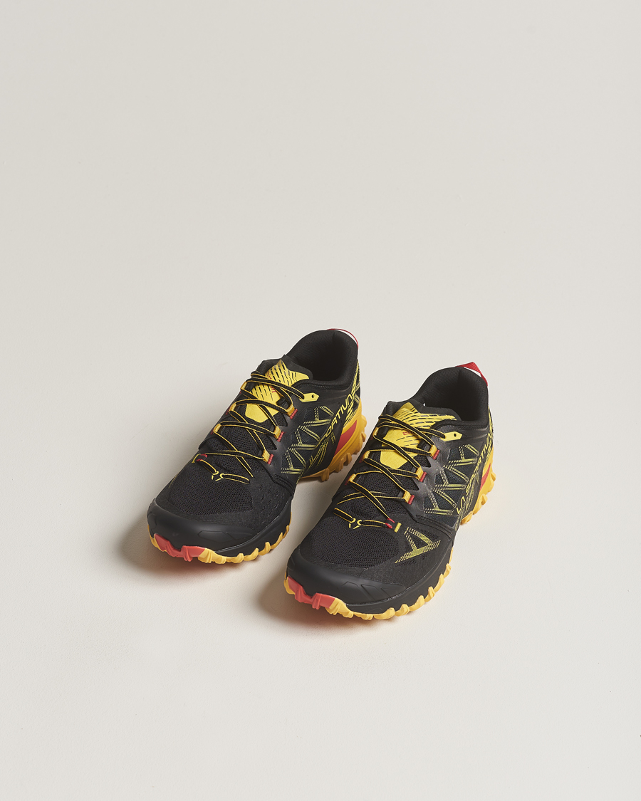 Men | La Sportiva Bushido III Trail Running Sneakers Black/Yellow | La Sportiva | Bushido III Trail Running Sneakers Black/Yellow