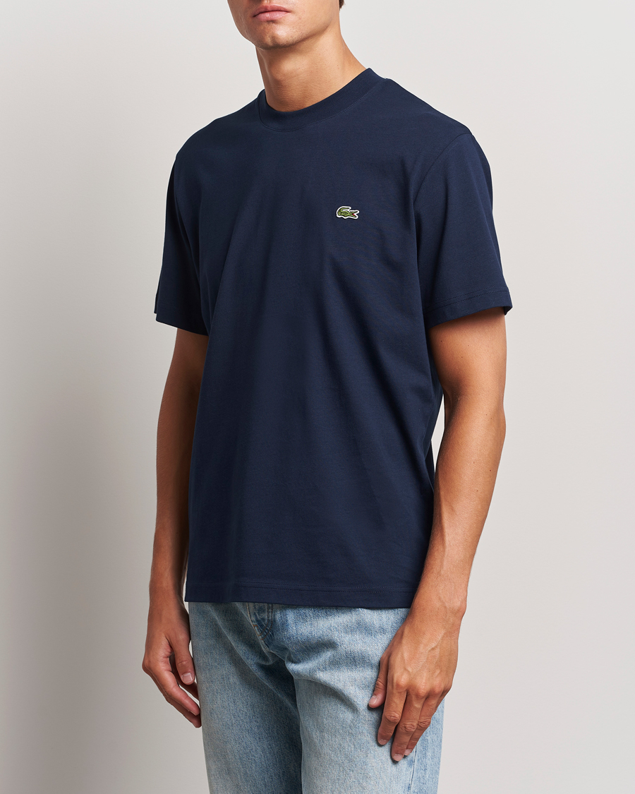 Men | T-Shirts | Lacoste | Crew Neck T-Shirt Navy Blue