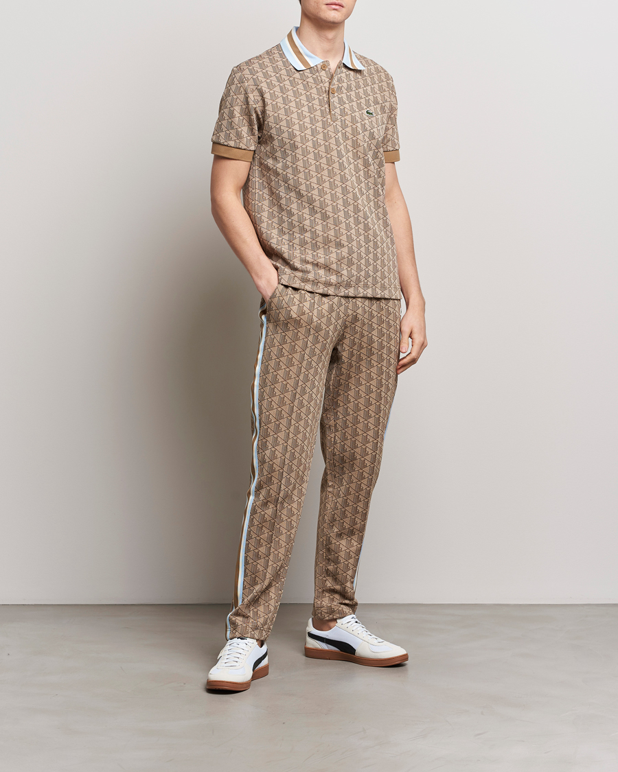 Men | Polo Shirts | Lacoste | Classic Fit Monogram Polo Croissant/Cookie