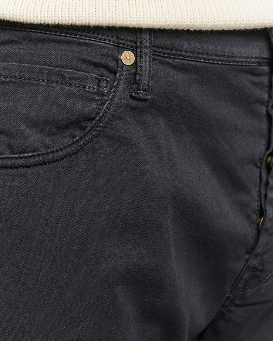Men | Trousers | Incotex | 5-Pocket Cotton/Stretch Pants Black