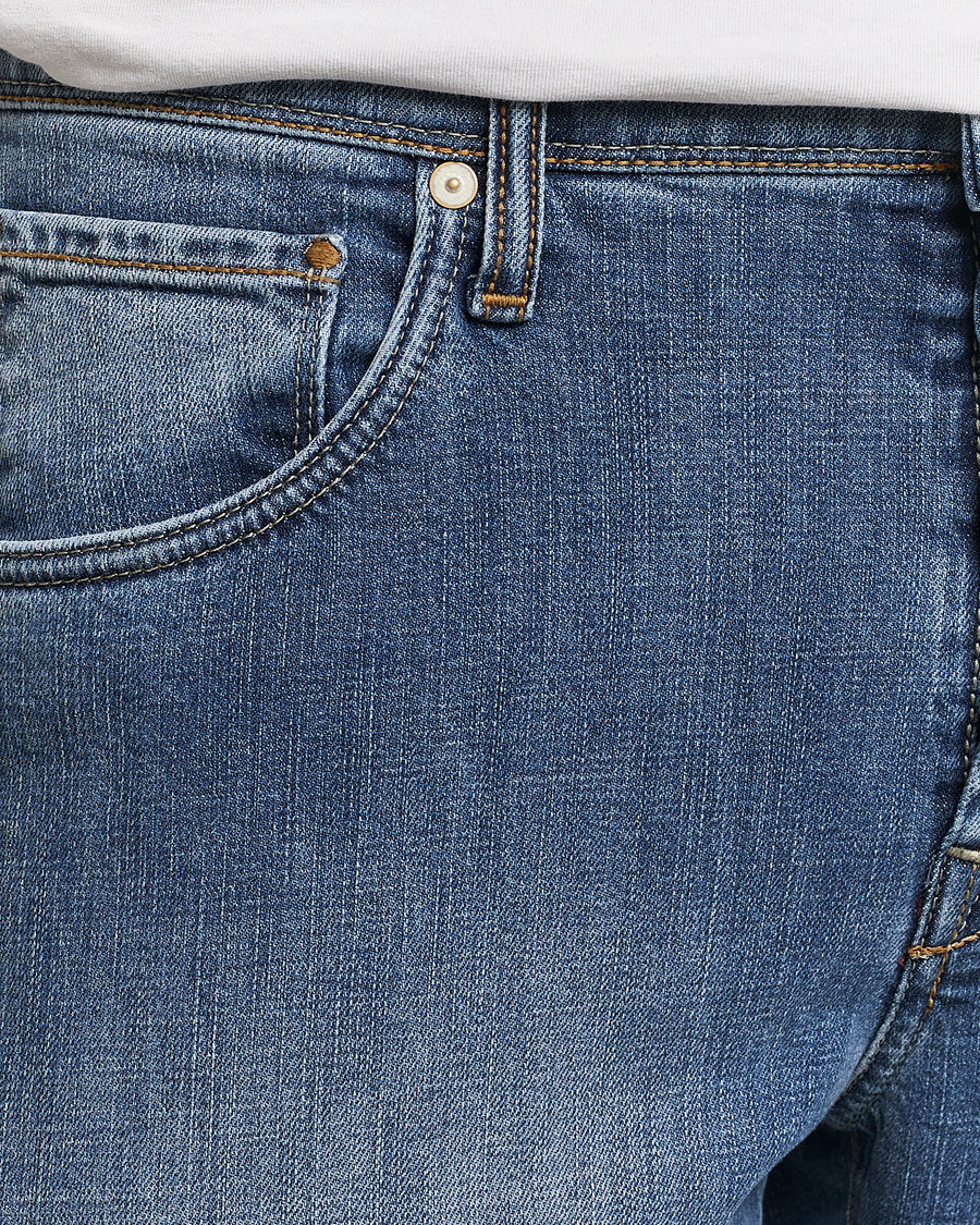 Men | Jeans | Incotex | 5-Pocket Stretch Denim Medium Blue