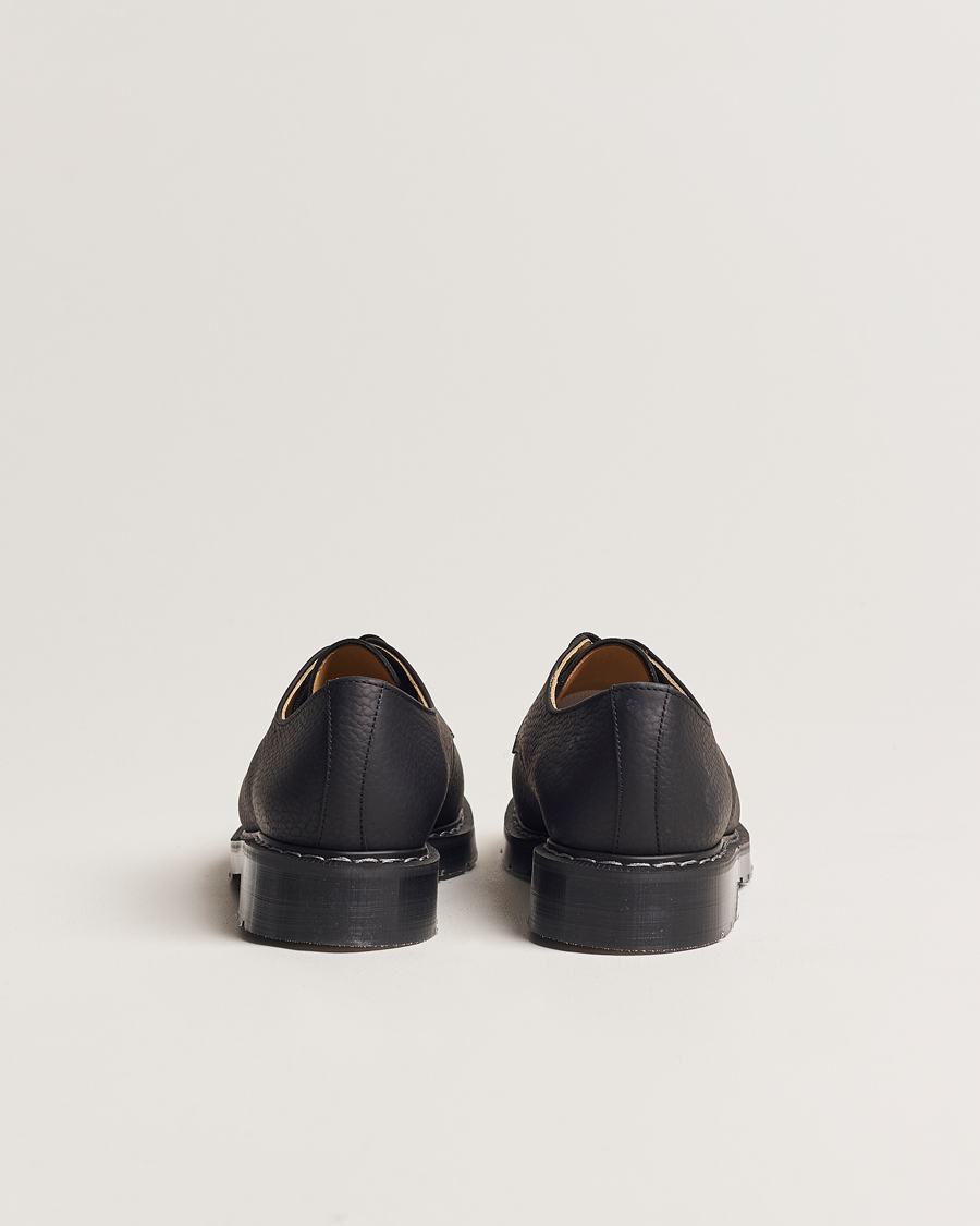 Men | Derby Shoes | Solovair | 3 Eye Gibson Shoe Black Grain