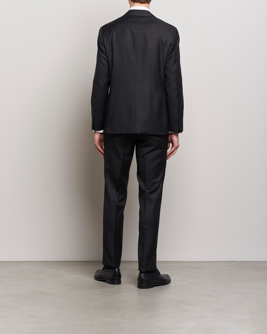 Men | Suits | Canali | Capri Super 130s Wool Suit Black