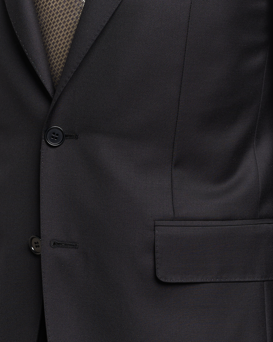 Men | Suits | Canali | Capri Super 130s Wool Suit Black
