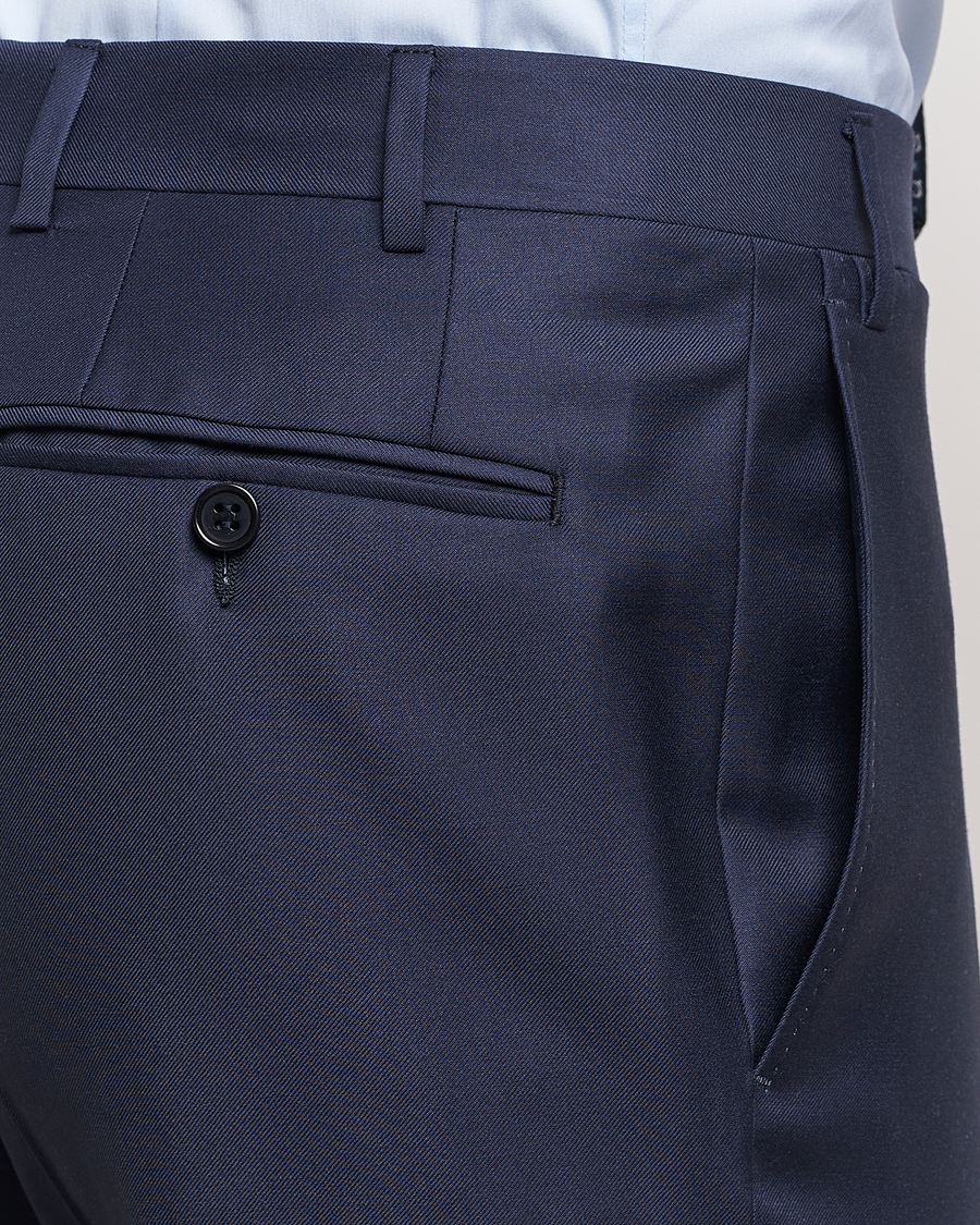 Men | Suits | Canali | Capri Super 130s Wool Suit Navy