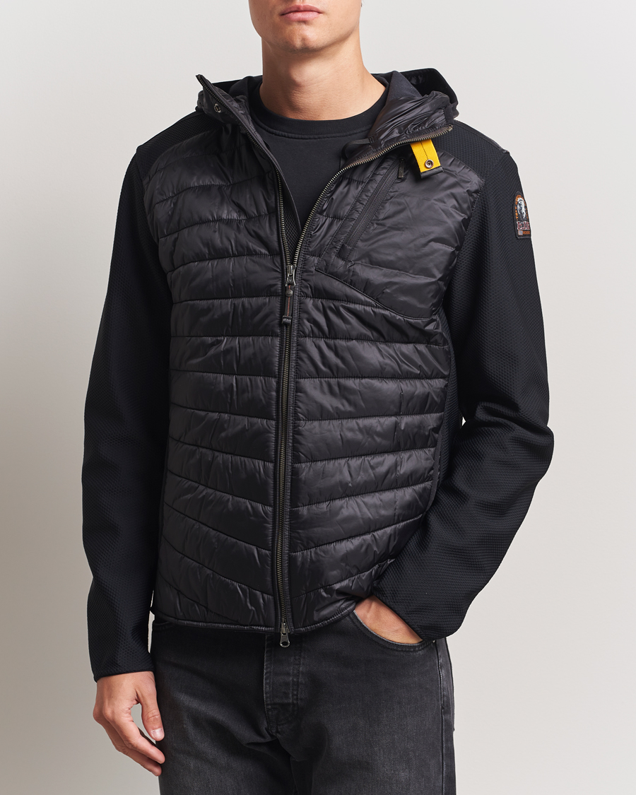 Men | Coats & Jackets | Parajumpers | Nolan Mesh Hooded Hybrid Black