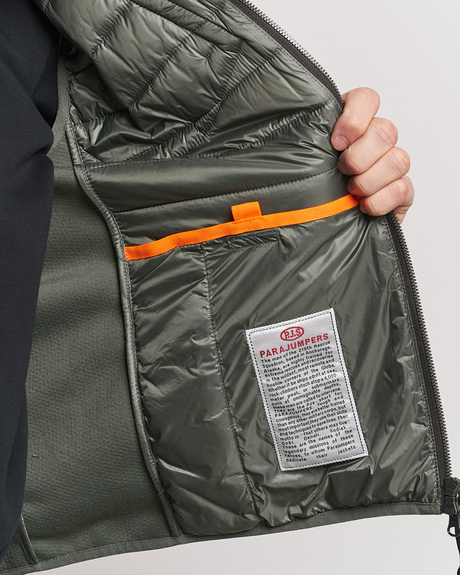 Men | Coats & Jackets | Parajumpers | Zavier Hybrid Vest Thyme Green