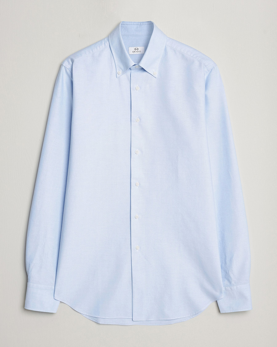 Men | Shirts | Grigio | Oxford Button Down Shirt Light Blue