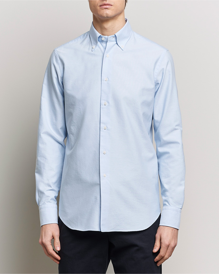 Men | Shirts | Grigio | Oxford Button Down Shirt Light Blue