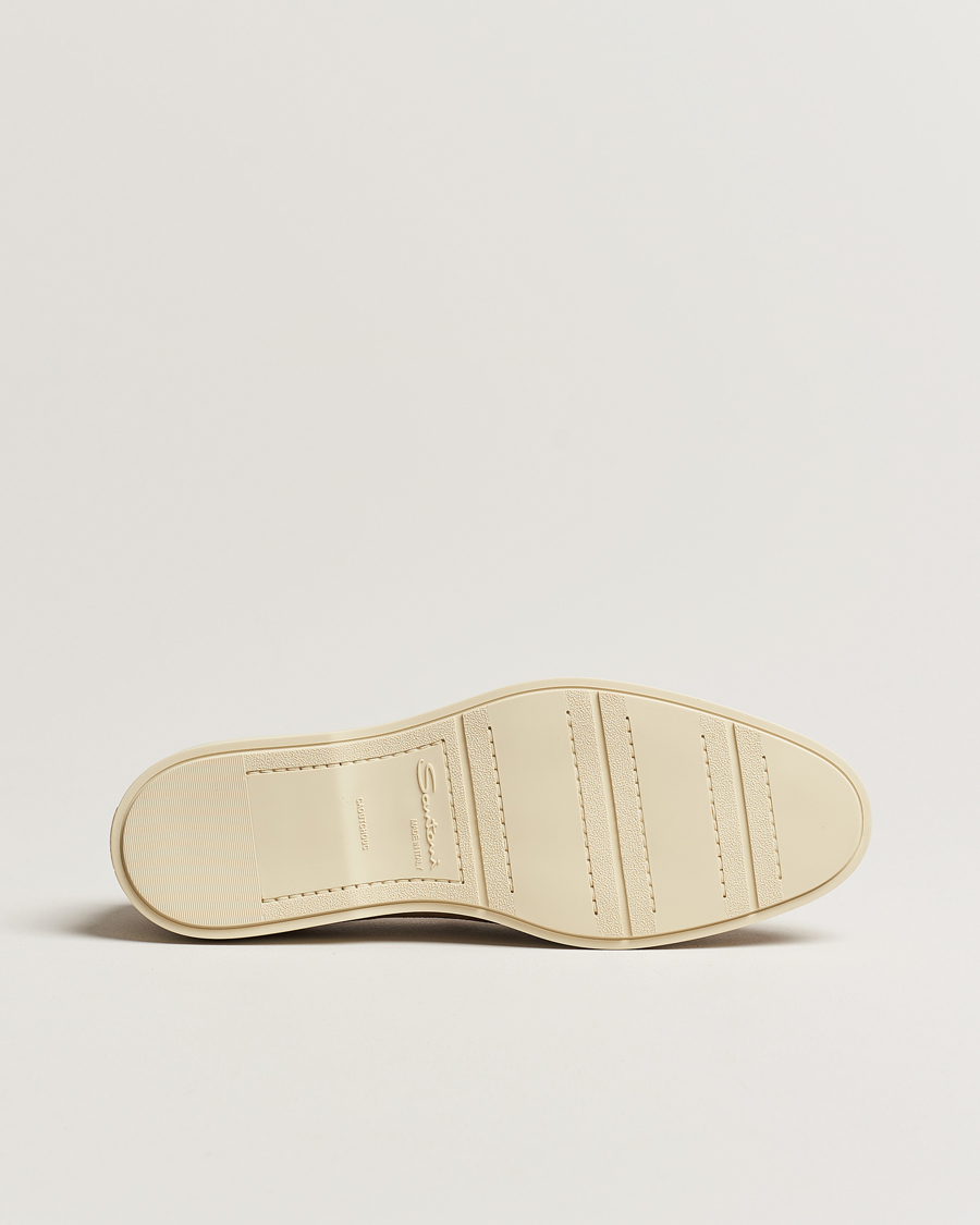 Men | Santoni Summer Loafers Beige Suede | Santoni | Summer Loafers Beige Suede
