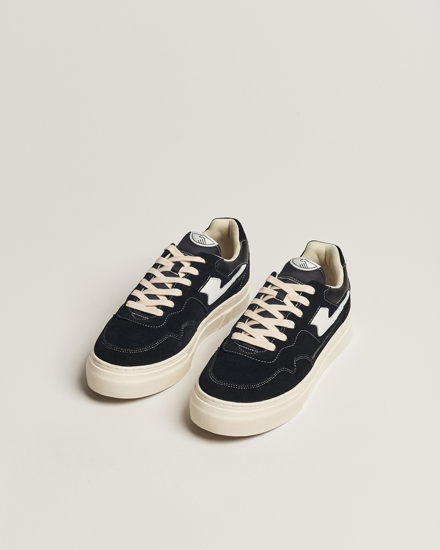 Men | Stepney Workers Club Pearl S-Strike Suede Sneaker Black/White | Stepney Workers Club | Pearl S-Strike Suede Sneaker Black/White