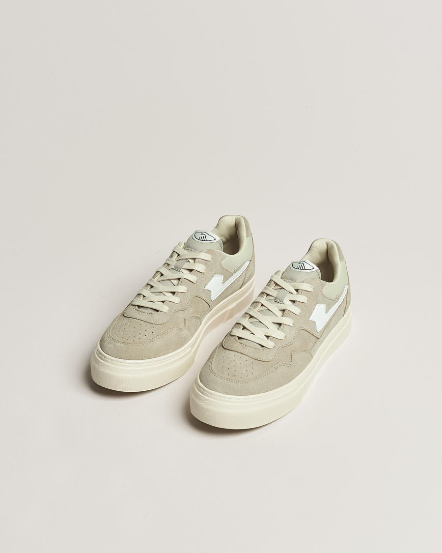 Men | Stepney Workers Club Pearl S-Strike Suede Sneaker Lt Grey/White | Stepney Workers Club | Pearl S-Strike Suede Sneaker Lt Grey/White