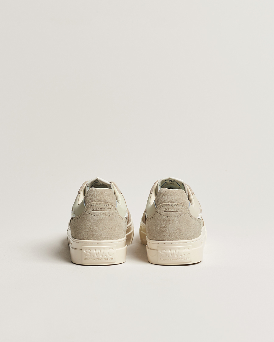 Men | Stepney Workers Club Pearl S-Strike Suede Sneaker Lt Grey/White | Stepney Workers Club | Pearl S-Strike Suede Sneaker Lt Grey/White