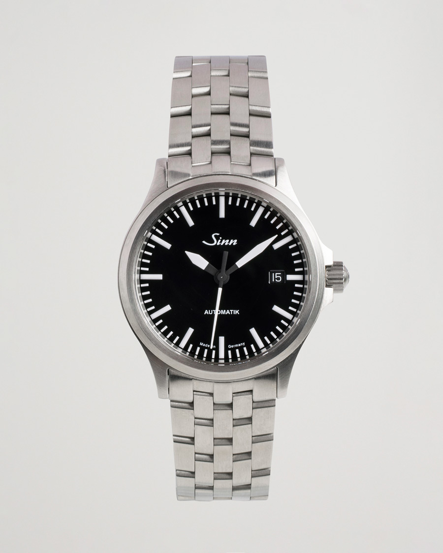 Men | Sinn Pre-Owned 556 Stainless Steal 38,5 Black Silver | Sinn Pre-Owned | 556 Stainless Steal 38,5 Black Silver