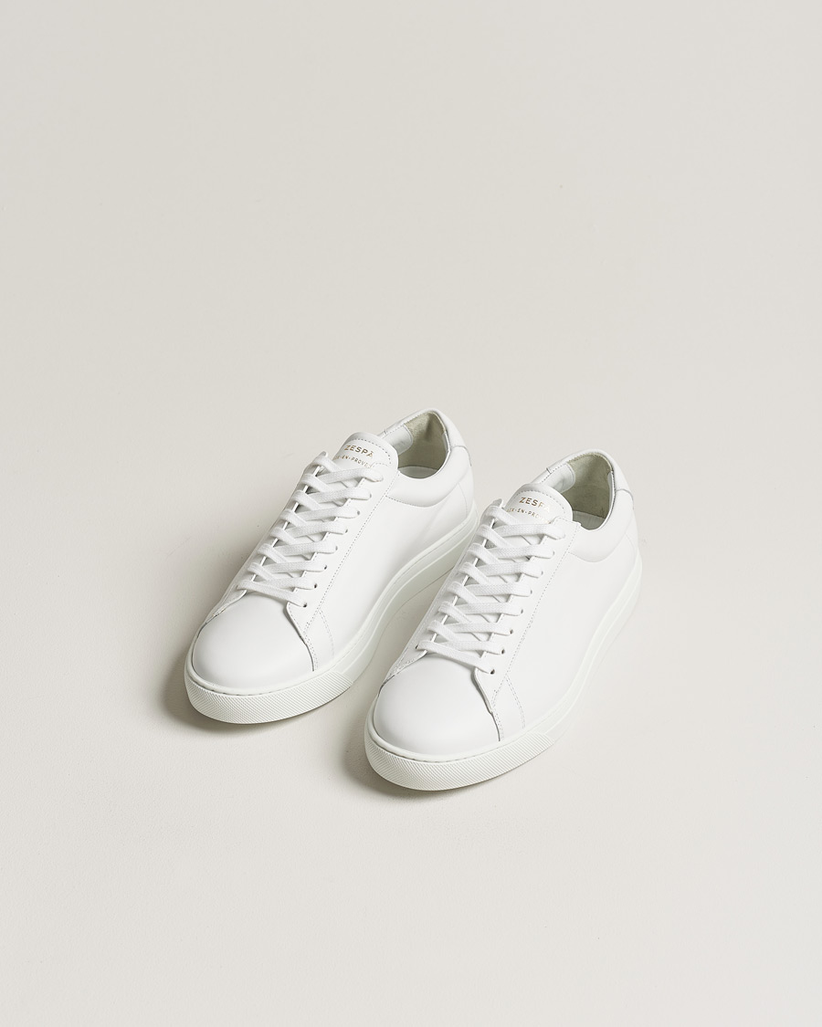 Men | Zespà ZSP4 Nappa Leather Sneakers White | Zespà | ZSP4 Nappa Leather Sneakers White