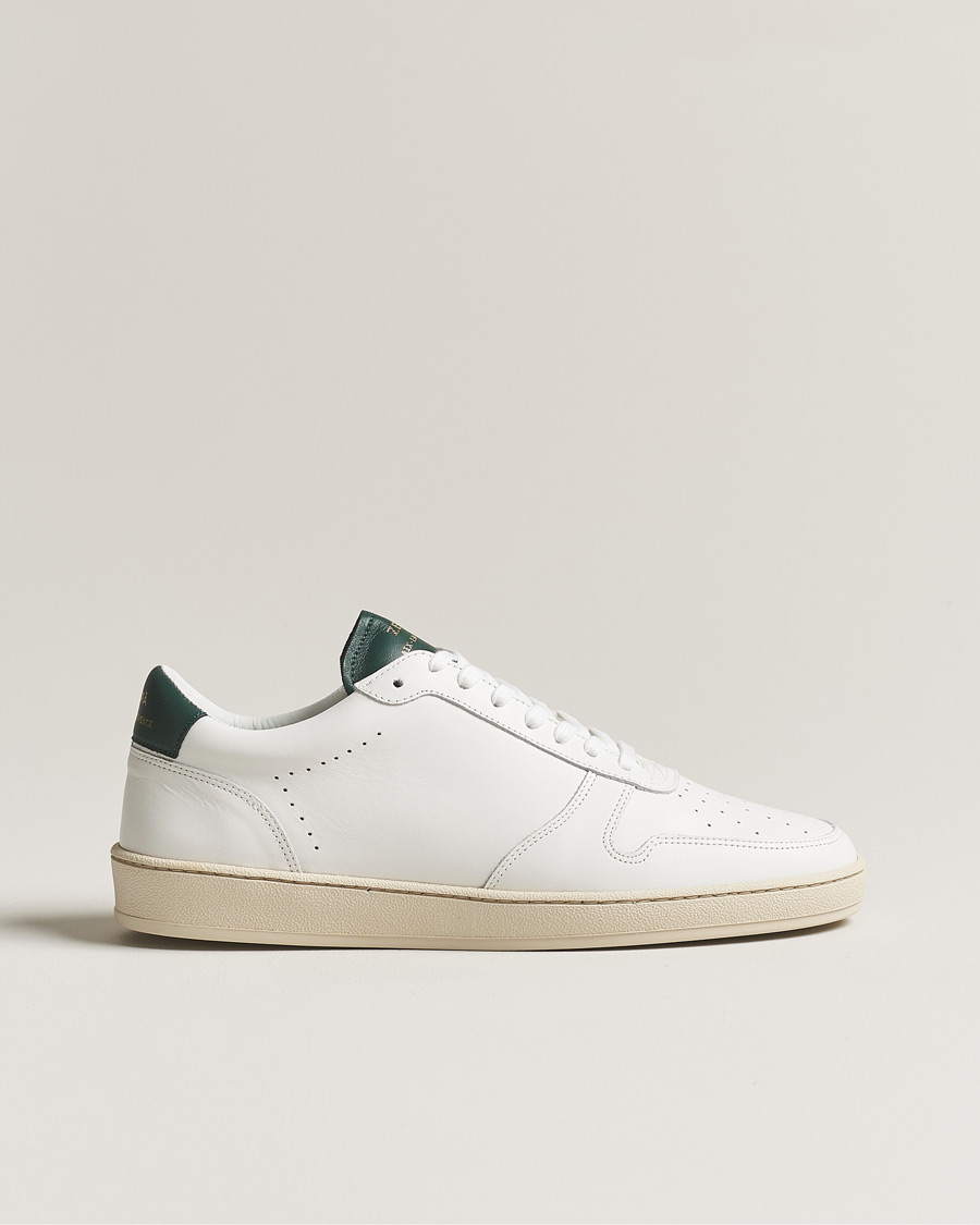 Men | Zespà ZSP23 APLA Leather Sneakers White/Dark Green | Zespà | ZSP23 APLA Leather Sneakers White/Dark Green