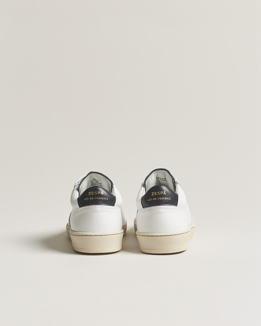 Men | Zespà ZSP23 APLA Leather Sneakers White/Navy | Zespà | ZSP23 APLA Leather Sneakers White/Navy